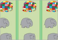 Elmer the Elephant Display Borders