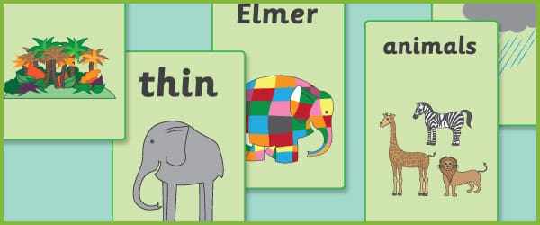 Elmer the Elephant A4 Posters