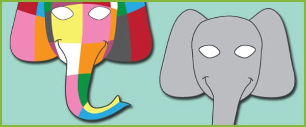 Elmer the Elephant Role-Play Masks