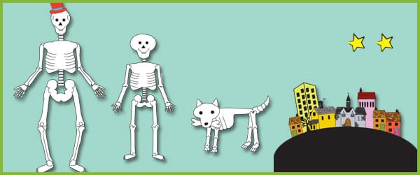 Funny Bones Themed Story Cut-Outs
