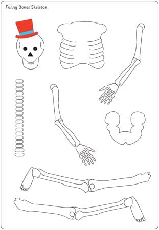 Funny Bones Moving Skeleton Cut-Out