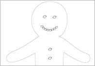 The Gingerbread Man Colouring Sheets