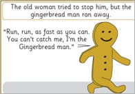The Gingerbread Man Story Sequencing Cards