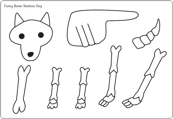 Funny Bones Moving Dog Cut-Out Poster