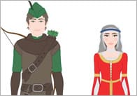 Robin Hood Story Cut Outs