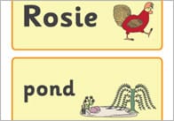 Rosie’s Walk Word Flashcards