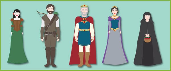 Snow White Story Cut Outs