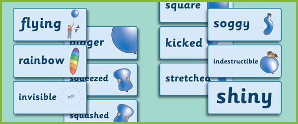 The Blue Balloon Keyword Cards