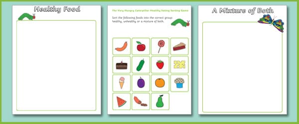 The Very Hungry Caterpillar Healthy Eating Counting Game