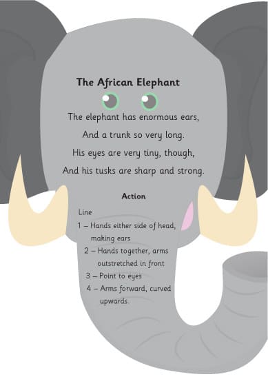 Early Learning Resources The African Elephant Poem | Early ...
