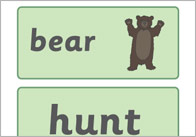 We’re Going on a Bear Hunt Word Cards