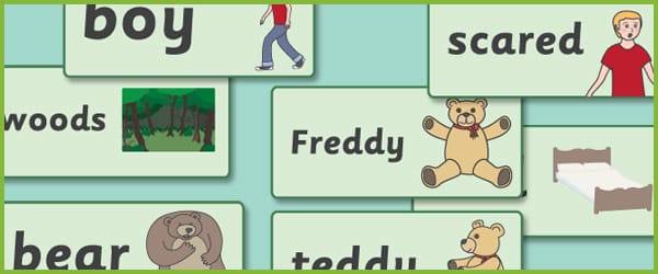 Where’s My Teddy? Word Cards