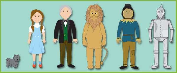 The Wizard of Oz Stick Puppets