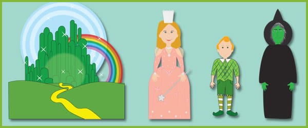 The Wizard of Oz Story Character Cut Outs