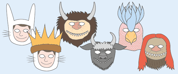 ‘Where The Wild Things Are’ Role-Play Masks