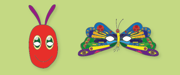 The Very Hungry Caterpillar Role-Play Masks