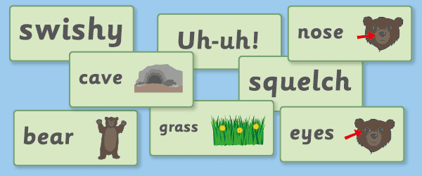 Bear Hunt Word Cards