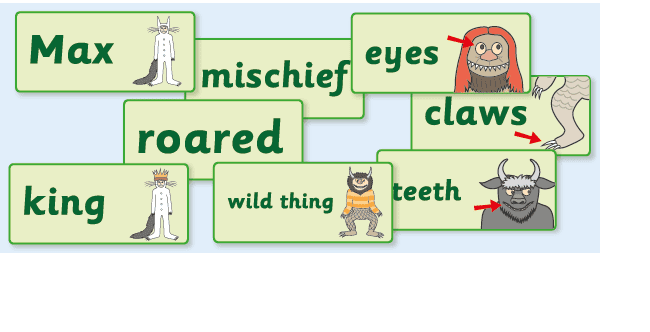‘Where The Wild Things Are’ Word Flashcards