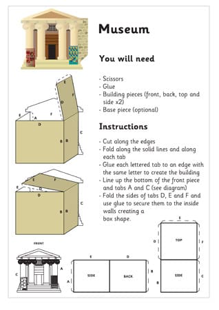 3D Model Building: Museum| Craft Activities For Kids