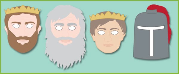 King Arthur Role-Play Masks