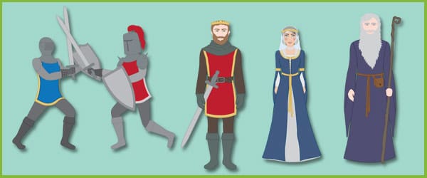 King Arthur Story Cut-Outs