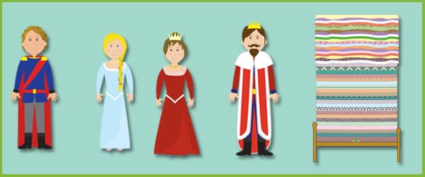 The Princess and the Pea Cut-Outs Characters