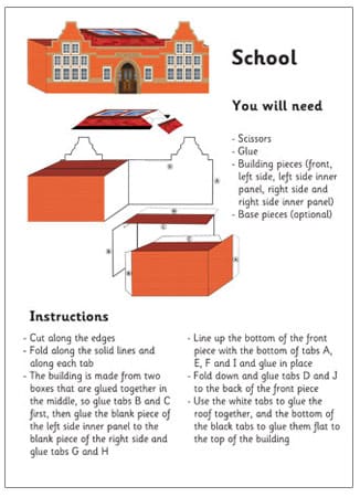 3D Model Building: School| Craft Activities For Kids