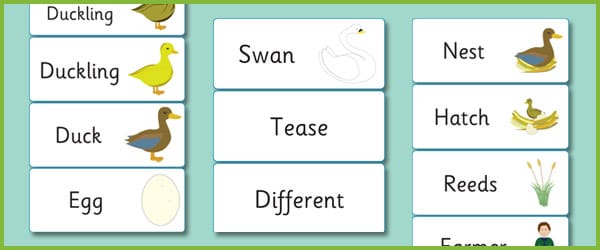 The Ugly Duckling Keyword Cards