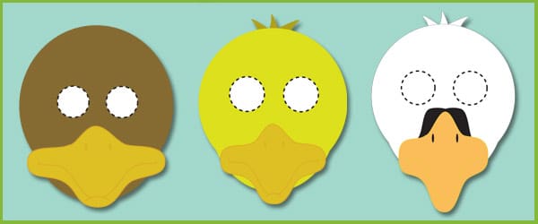 The Ugly Duckling Role-Play Masks