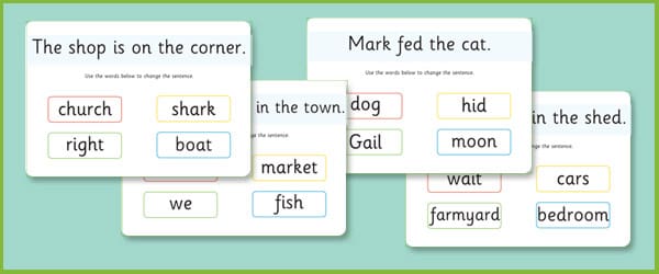 Phase 3: Sentence Substitute Mats