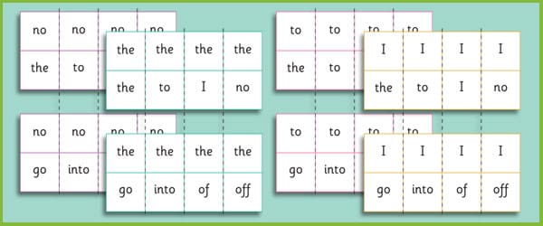 Phase 2: Tricky Word Dominoes