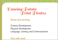 Dancing Potato Print Pirate