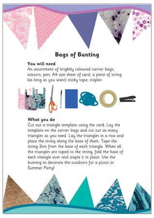 Bags of Bunting Craft Activity