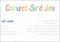 Coloured Sand Jars Craft Activity