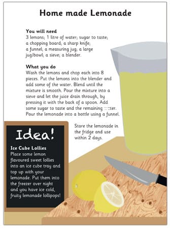 Homemade Lemonade Recipe