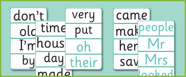 Phase 5 Decodable and Tricky Word Cards