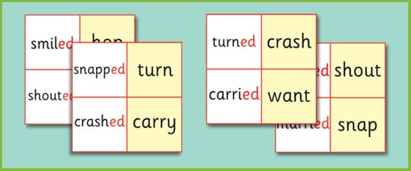 Phase 6 'ed' Suffix Loop Cards