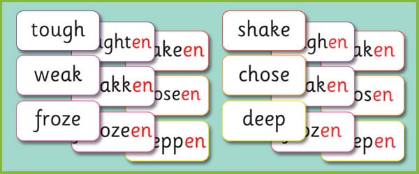 Phase 6 'en' Suffix Matching Cards