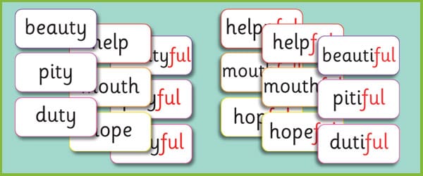 Phase 6 'ful' Suffix Matching Cards