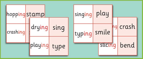 Phase 6 'ing' Suffix Loop Cards