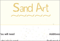 Sand Art Craft Activity