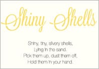 Shiny Shells Poem