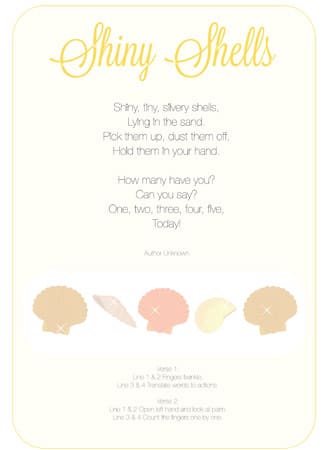 Shiny Shells Poem | EYFS and KS1