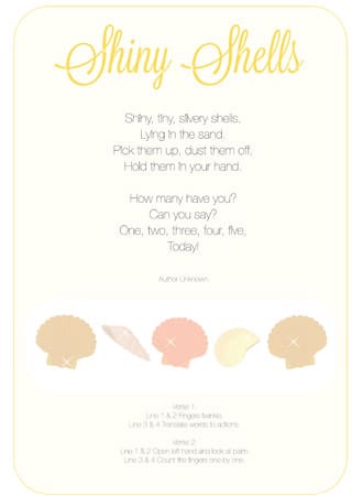 Shiny Shells Poem | EYFS and KS1