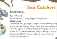 Sun Catchers Craft Activity