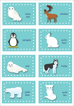 Polar Animals Labels