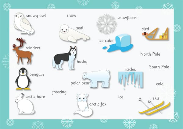 Polar Regions Word Mat