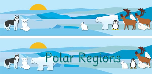 Polar Regions Display Posters
