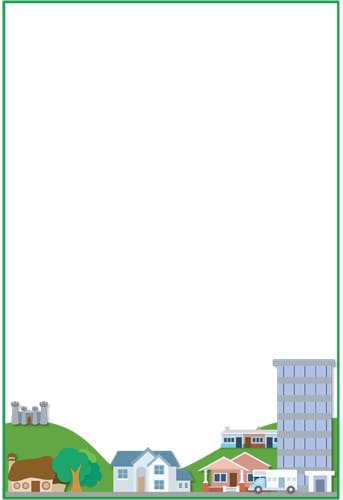 House Themed Notepaper