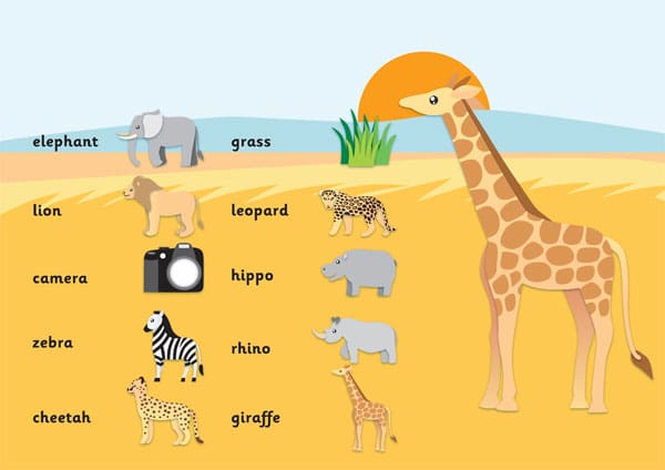 Safari Word Mat